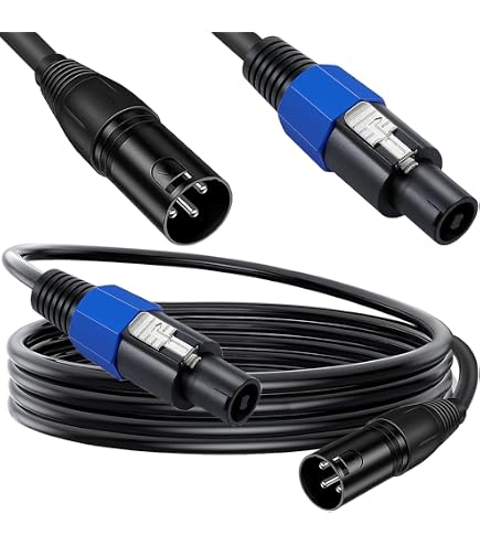 Amazon.co.jp: HAAMNING7 スピコン用-XLRケーブルスピコン用オス-XLR